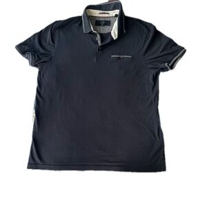Ted Baker London Mens Polo Shirt Navy Short Sleeve Size 4